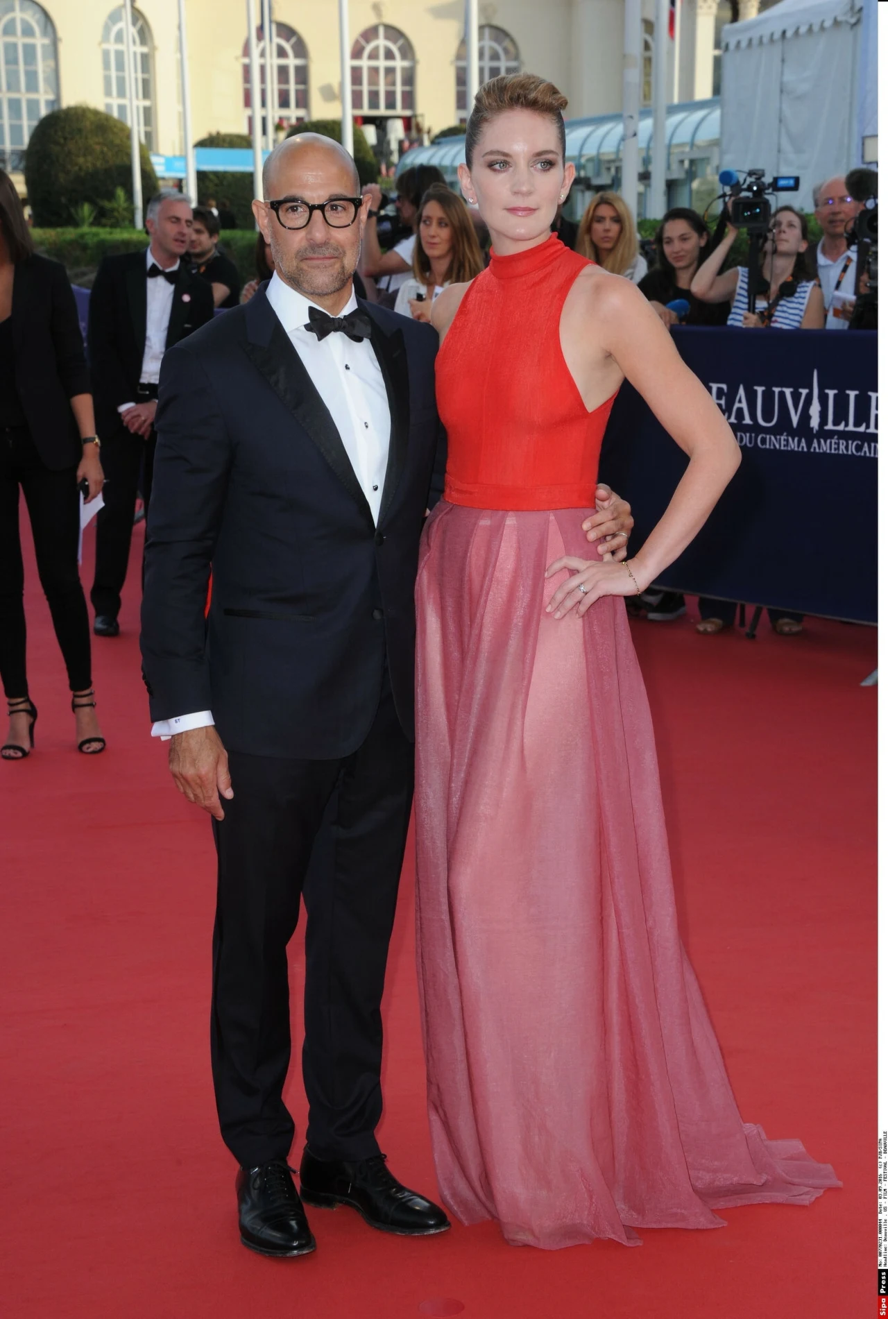Stanley Tucci i jego żona Felicity Blunt. Stanley Tucci i jego żona Felicity Blunt.