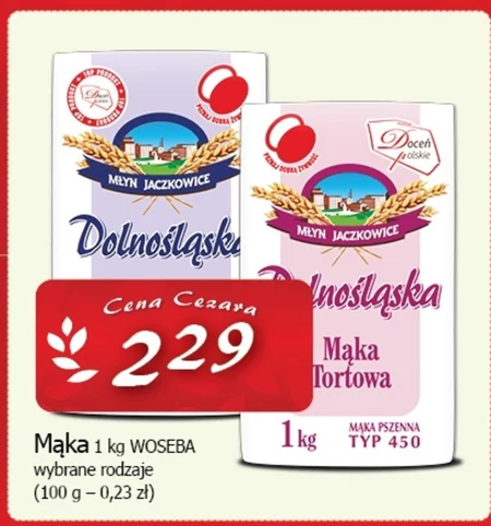Młyn Jaczkowice Dolnośląska Mąka uniwersalna pszenna typ 650 1 kg