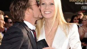 Robert Downey Jr i Gwyneth Paltrow na premierze filmu "Iron Man 2"