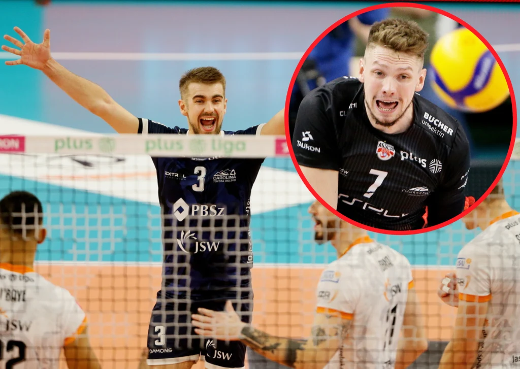 Jakub Popiwczak i Jastrzębski Węgiel mogli triumfować. Jakub Kochanowski (w kółku) robił, co mógł, ale Asseco Resovia nie dałą rady Jakub Popiwczak i Jastrzębski Węgiel mogli triumfować. Jakub Kochanowski (w kółku) robił, co mógł, ale Asseco Resovia nie dałą rady