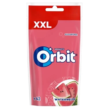 Orbit XXL Watermelon Bezcukrowa guma do żucia 58 g (42 sztuki) - 1