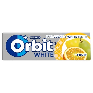 Orbit White Fruit Bezcukrowa guma do żucia 14 g (10 sztuk) - 0