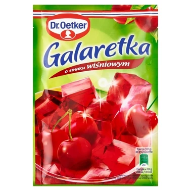 Dr.Oetker Galaretka o smaku wiśniowym 72 g - 0