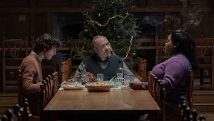 Dominic Sessa, Paul Giamatti i Da'Vine Joy Randolph w filmie "Przesilenie zimowe"