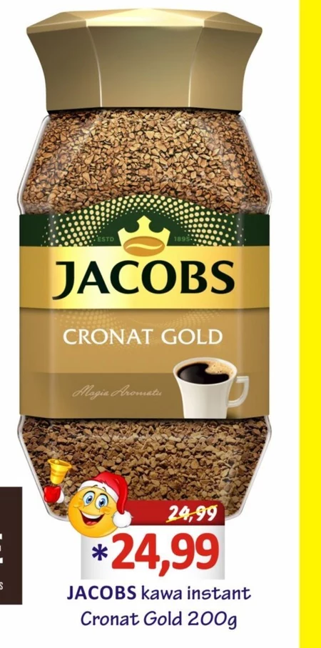Jacobs Cronat Gold Kawa rozpuszczalna 200 g