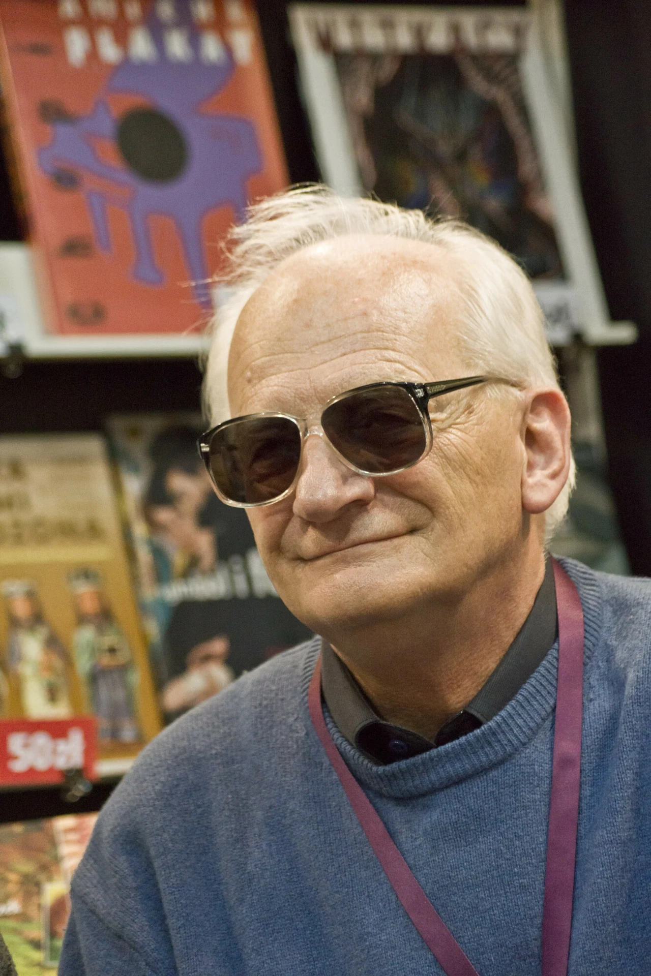 Stanisław Janicki w 2013 roku na Targach Książki w Krakowie