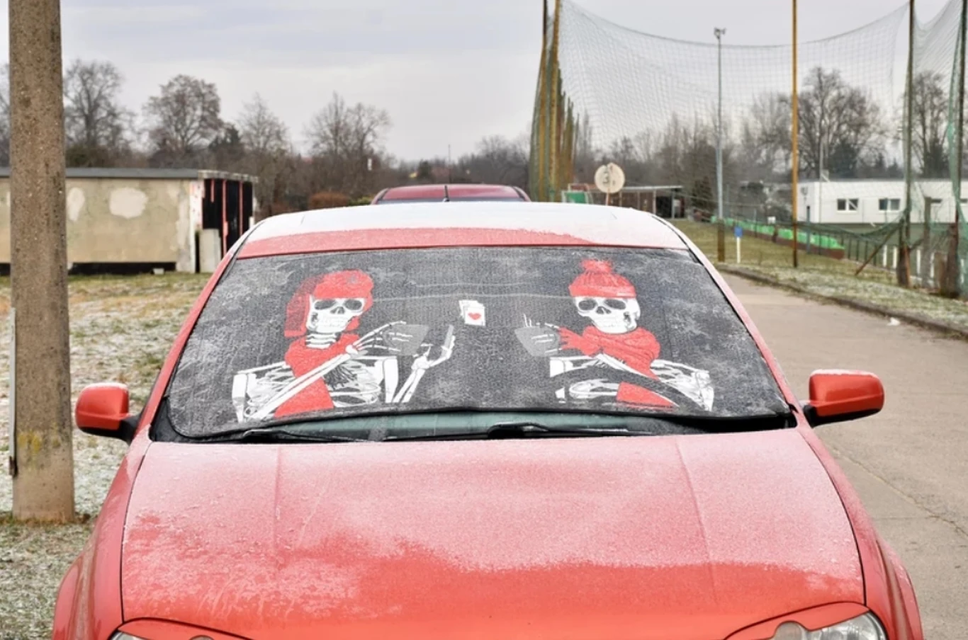 Osłony antyszronowe występują w różnych rozmiarach i mogą być ozdobione grafiką