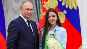 Władimir Putin i Kamiła Walijewa