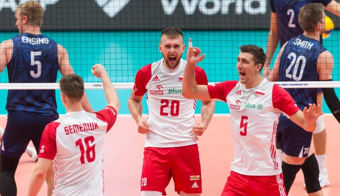 Mateusz Bieniek (numer 20) w reprezentacji Polski