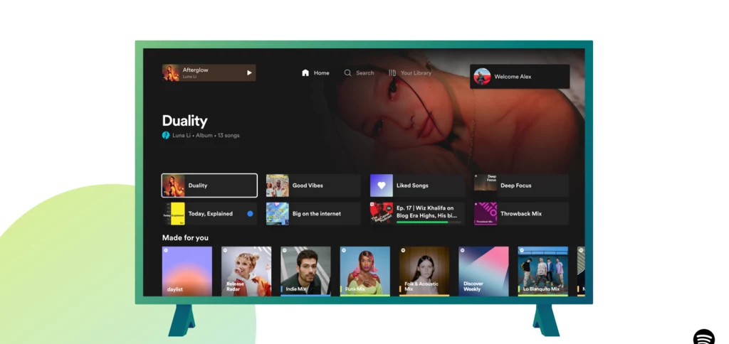 Nowa aplikacja Spotify na telewizory