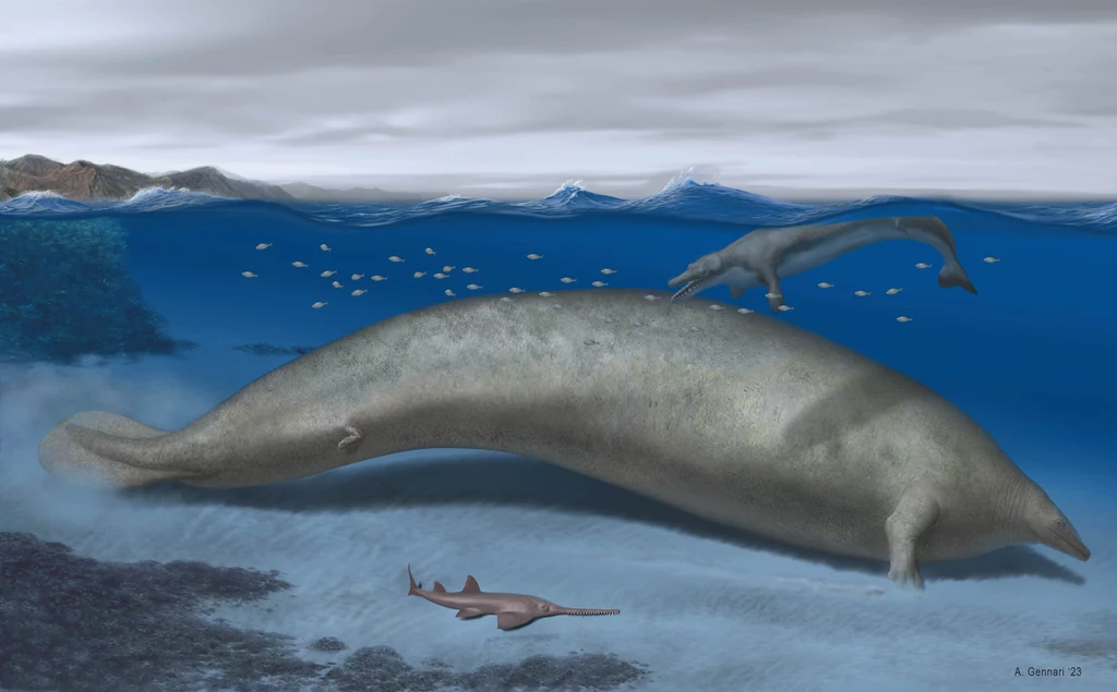 Rekonstrukcja Perucetusa. Bardziej przypominał wieloryba czy manata?