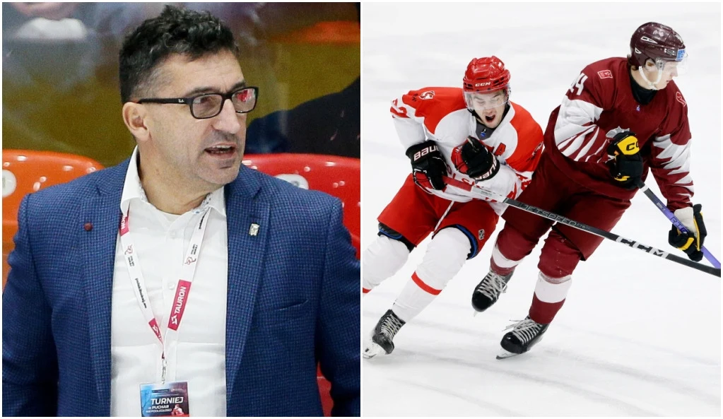 Robert Kalaber spokojnie przygladął się grze Polaków w meczu z Łotwą U-20