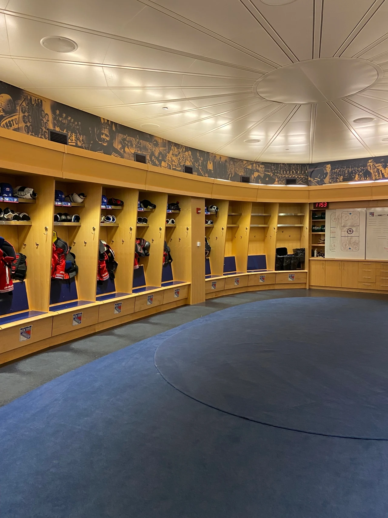 Szatnia zespołu New York Rangers