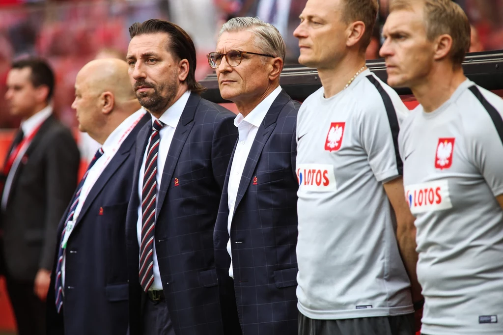 Tomasz Iwan obok Adama Nawałki Tomasz Iwan obok Adama Nawałki