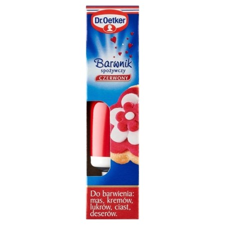 Dr. Oetker Barwnik spożywczy czerwony 10 g - promocja POLOmarket - Ding.pl