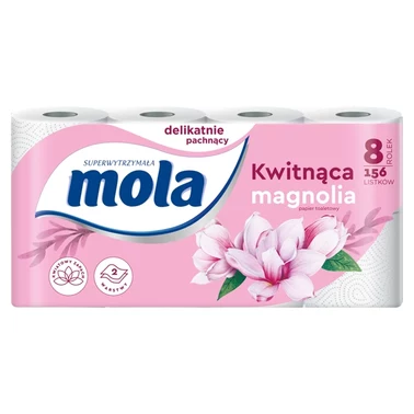 Mola Kwitnąca Magnolia papier toaletowy 8 rolek - 0