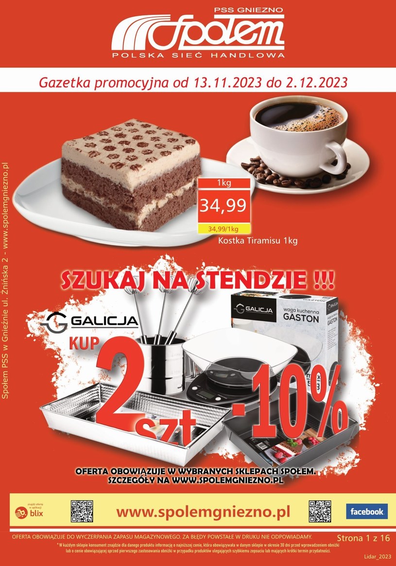 Gazetka promocyjna PSS Społem Gniezno - wygasła 5 dni temu