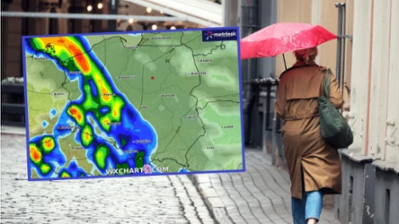 Pogoda w poniedziałek będzie wymagająca. Niż Jasper przyniesie deszcz i silny wiatr, przed którym ostrzegają specjaliści z IMGW