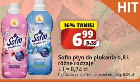 Sofin Complete Care Fresh Morning Skoncentrowany płyn do płukania 0,8 l (32 prania)