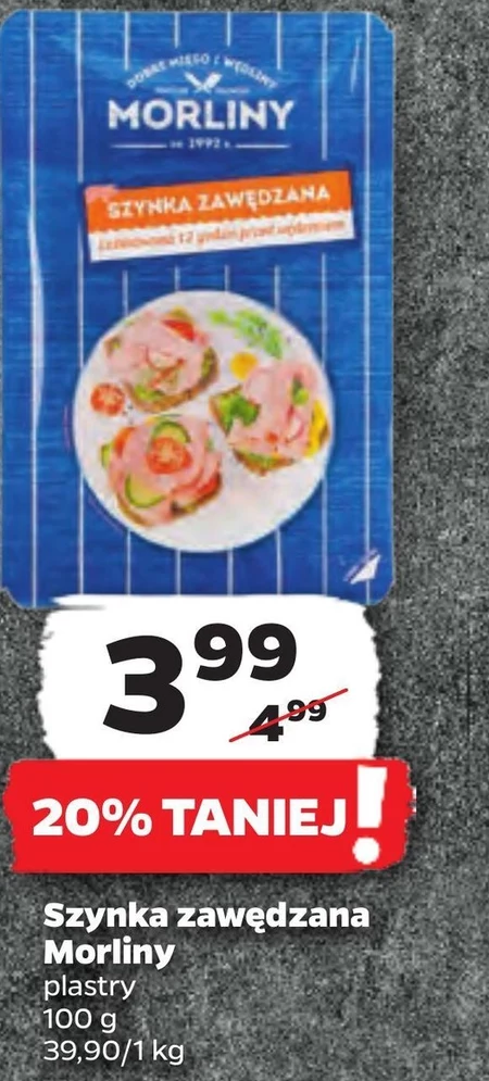 Morliny Szynka zawędzana 100 g