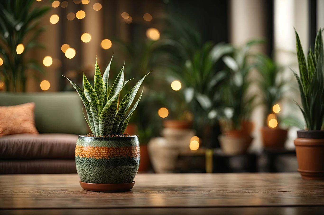 Sansewieria to popularna roślina doniczkowa. Warto odpowiednio o nią zadbać, by w dobrej formie przetrwała zimę. 