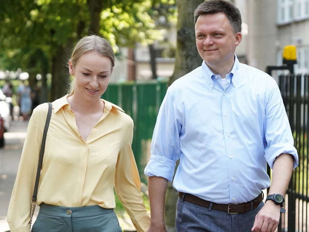 Szymon Hołownia z żoną