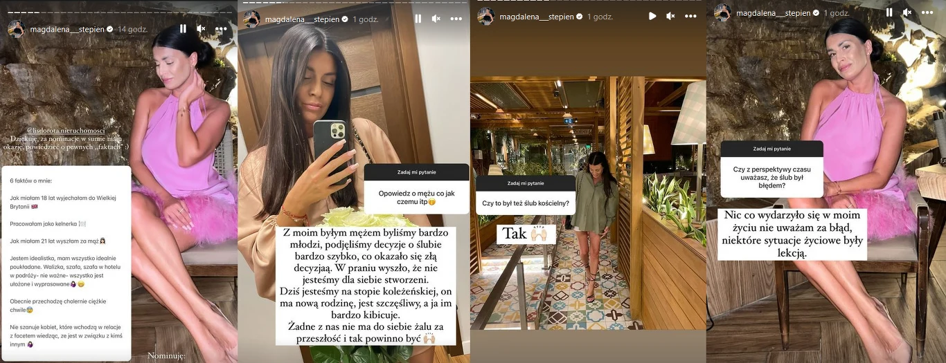 Magda Stępień o przeszłości Magda Stępień o przeszłości