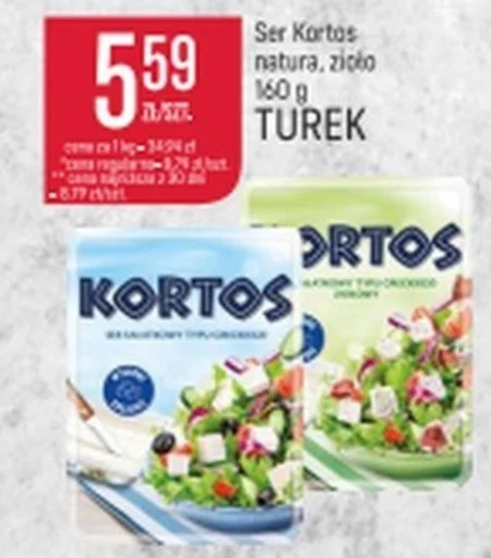 NaTurek Kortos Ser sałatkowy ziołowy 160 g