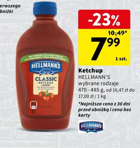 Hellmann's Classic Ketchup łagodny 485 g