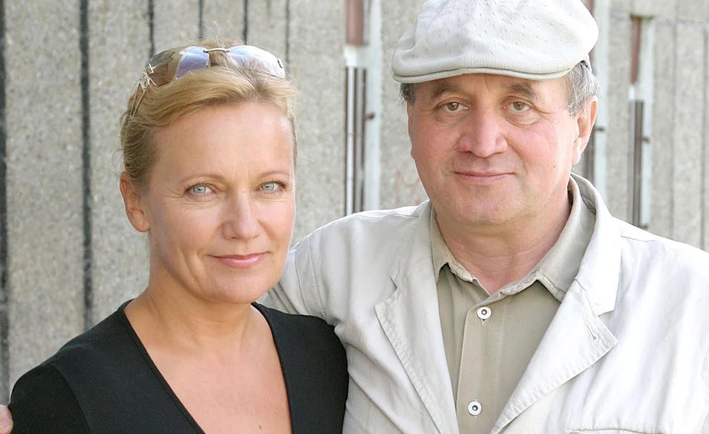 Maria Pakulnis z mężem