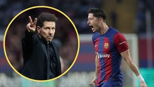 Ależ sceny na konferencji prasowej Simeone. Nagle wypalił o... Lewandowskim