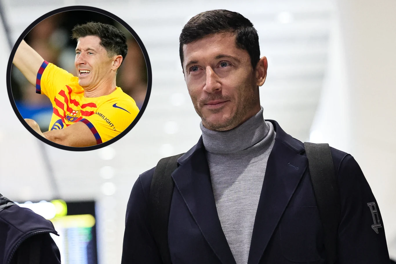 Na zdjęciu Robert Lewandowski. Snajper FC Barcelona przebywa obecnie na zgrupowaniu reprezentacji Polski