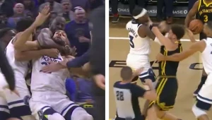Wielka bójka w meczu Golden State Warriors z Minnesotą Timberwolves