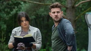Katarzyna Ucherska i Antoni Królikowski na planie "Uroczyska"