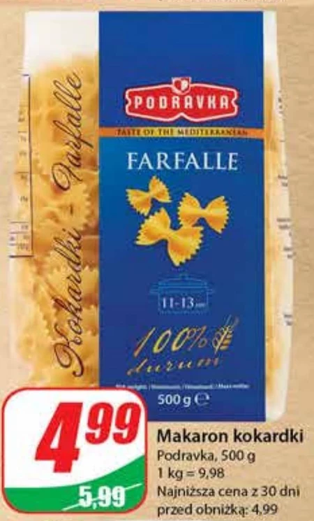 Podravka Makaron kokardki farfalle 500 g