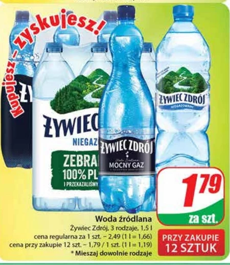 Woda źródlana Żywiec zdrój