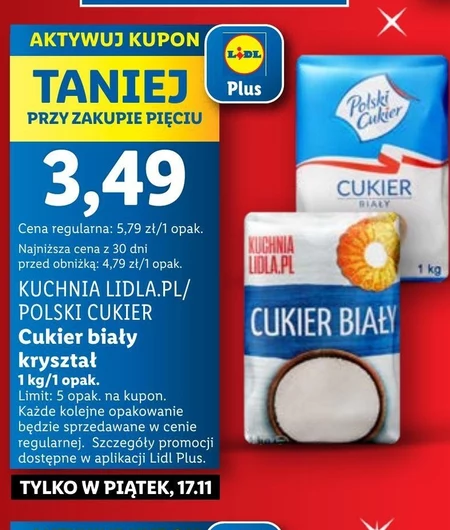 Polski Cukier Cukier biały 1 kg