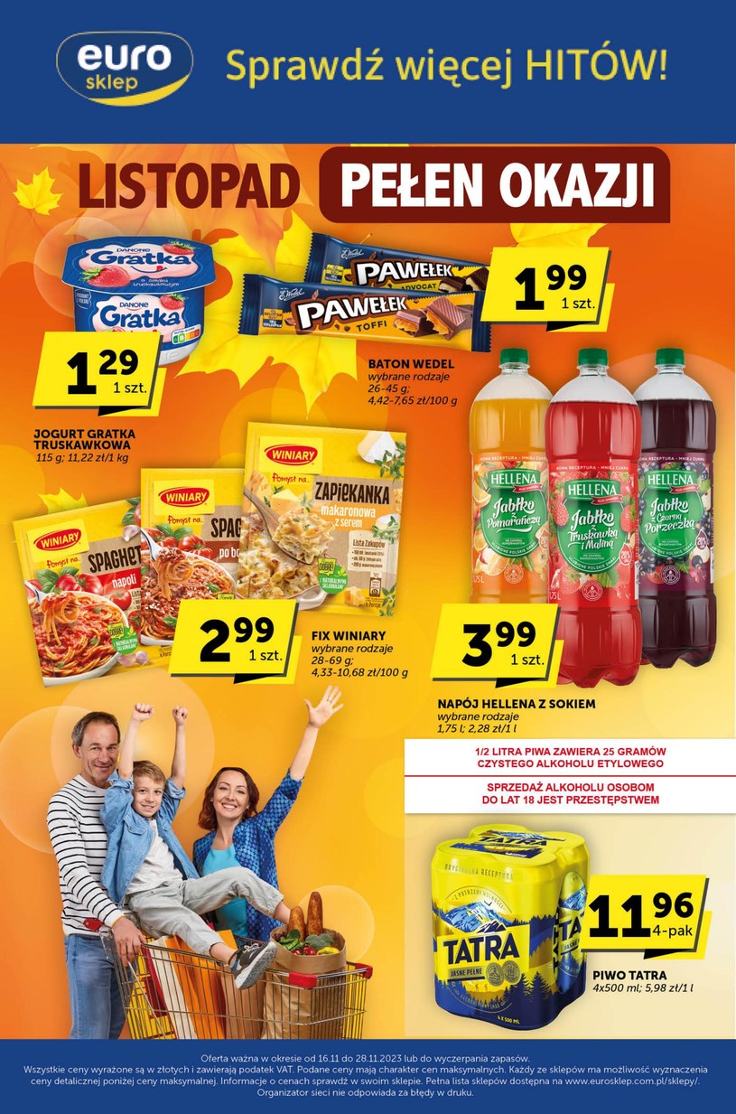 Gazetka promocyjna Euro Sklep - ważna od 16. 11. 2023 do 28. 11. 2023