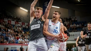 Jakub Garbacz (nr 30) był najskuteczniejszym zawodnikiem Anwilu