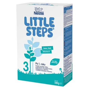 LITTLE STEPS 3 Produkt na bazie mleka dla małych dzieci po 1. roku 500 g - 0