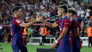 Robert Lewandowski i Ferran Torres