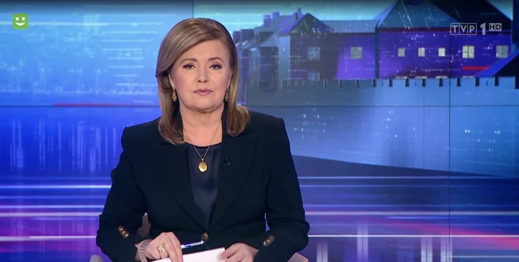 Danuta Holecka nadal prowadzi "Wiadomości". /https://wiadomosci.tvp.pl/ Danuta Holecka nadal prowadzi "Wiadomości". /https://wiadomosci.tvp.pl/