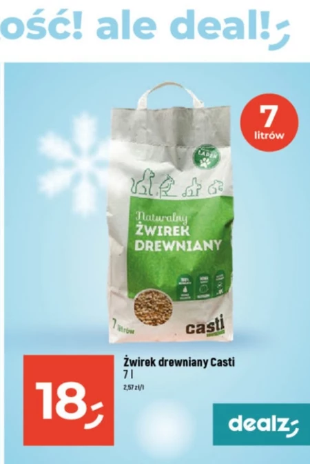 Żwirek drewniany Casti
