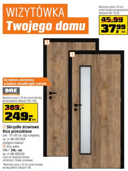 Skrzydło drzwiowe Dre