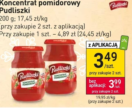Pudliszki Koncentrat pomidorowy 30% 200 g