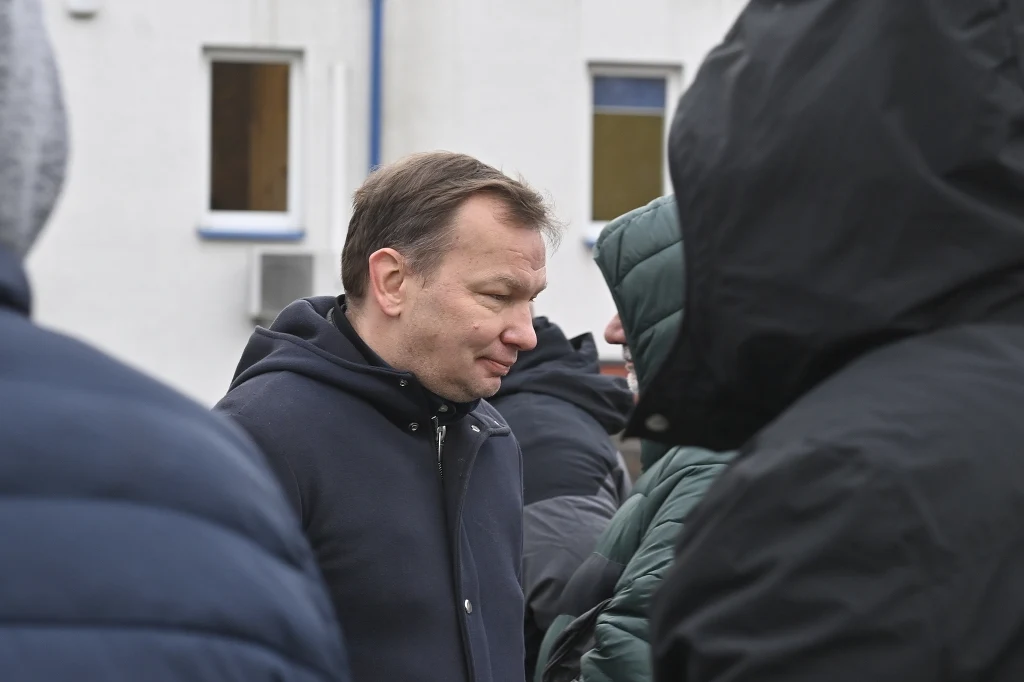 Tomasz Jachimek na pogrzebie Krzysztofa Jaślara