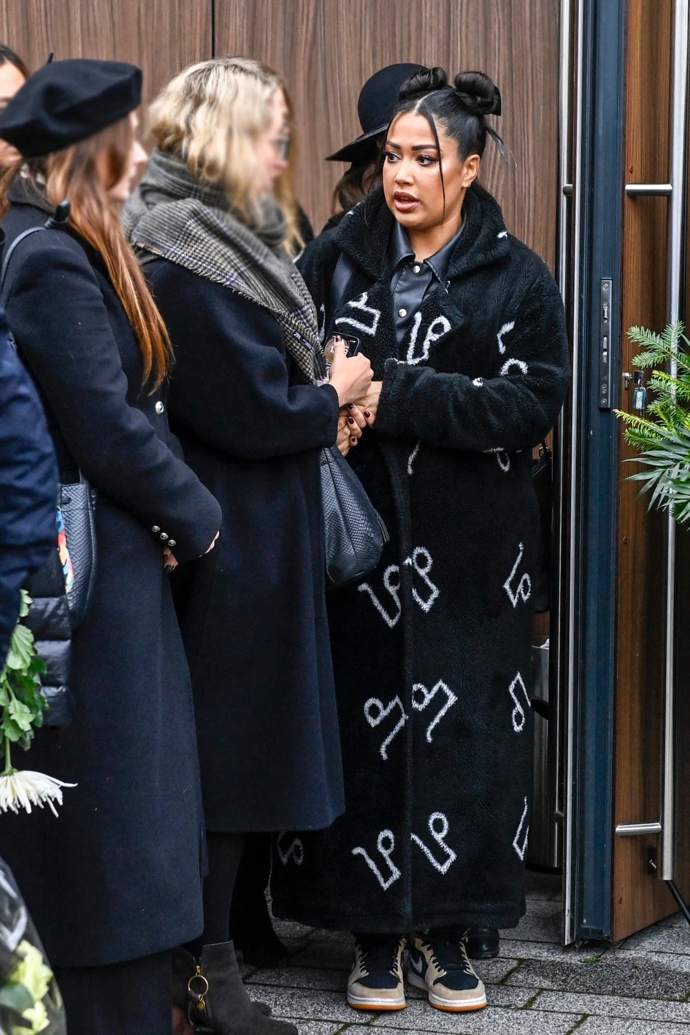 Patricia Kazadi na pogrzebie Jaślara