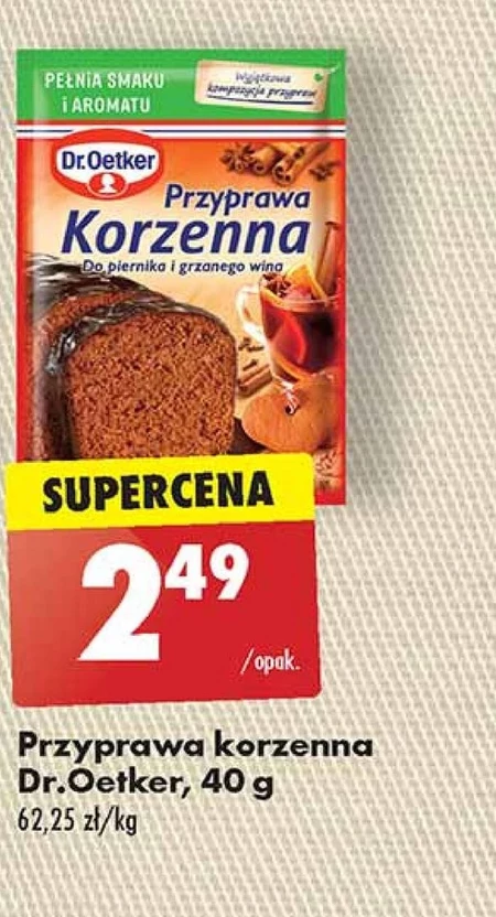 Dr. Oetker Przyprawa korzenna do piernika i grzanego wina 40 g
