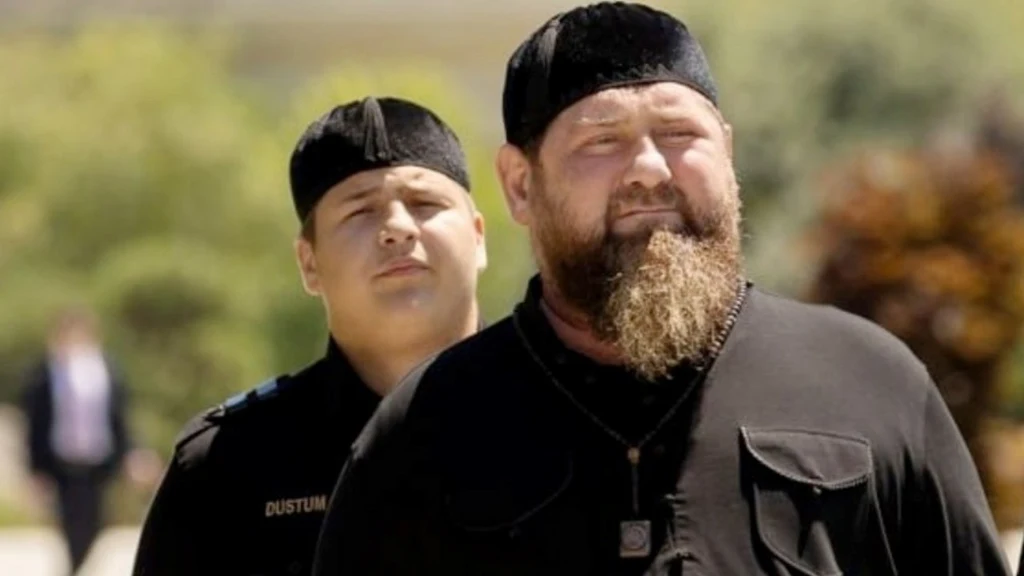 Ramzan Kadyrow z synem Adamem