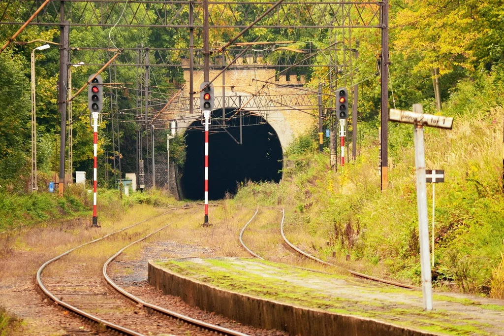 Tunel kolejowy w Rydułtowach ma 727 metrów długości. Widok od strony południowej.